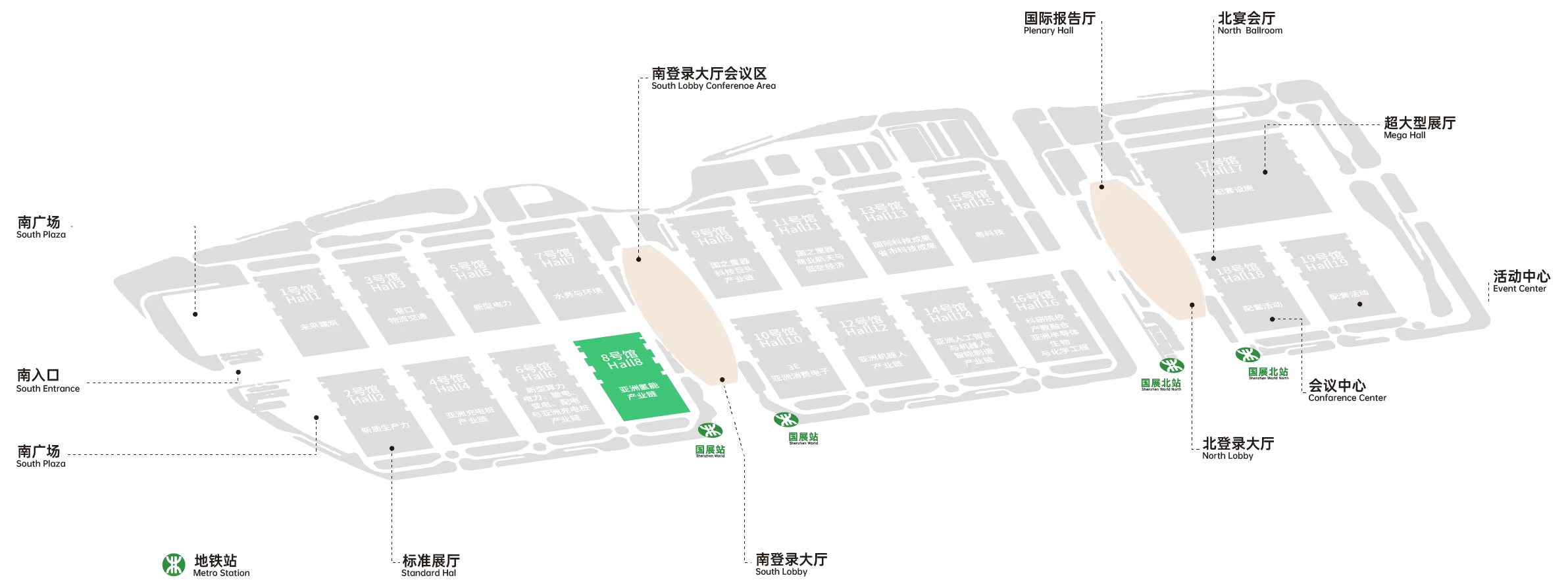 场馆平面示意